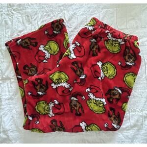 The Grinch Holiday Lounge Pants Dr. Seuss Women’s 3XL Plush Sleepwear Soft Cozy